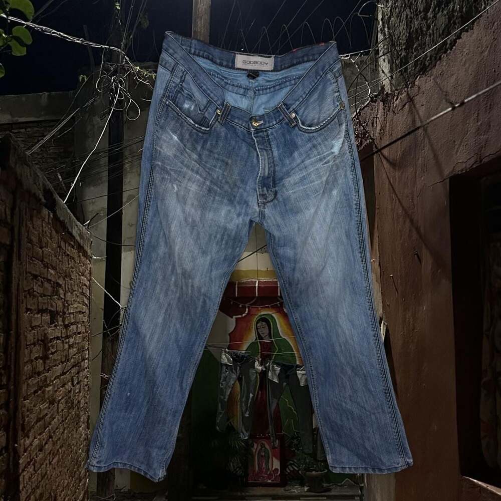 GODBODY Streetwear Classics Blue Denim Jeans 38x32